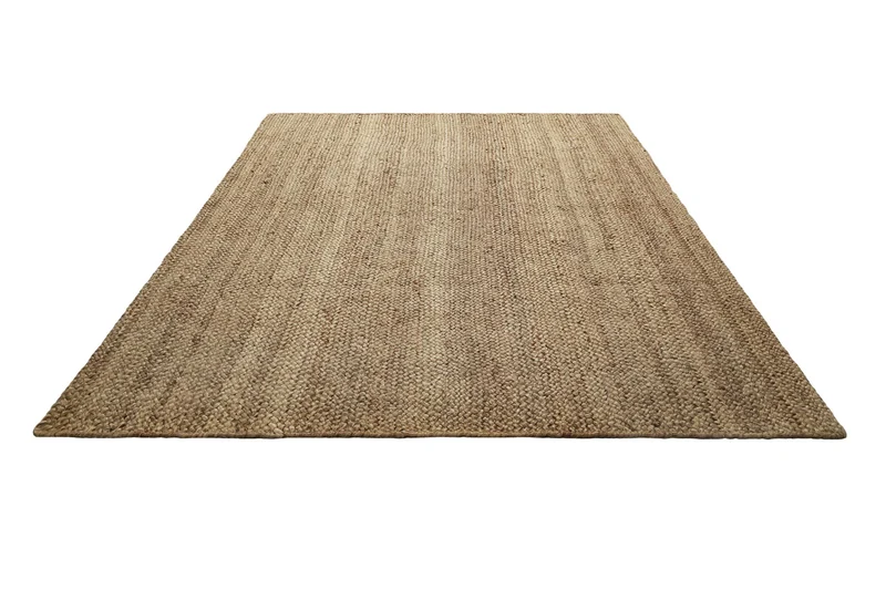 Teppich Natur Braun aus Jute "Camari" Green Looop