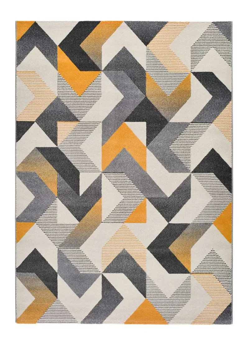 Alfombra geométrica Gladys 12184 Gris