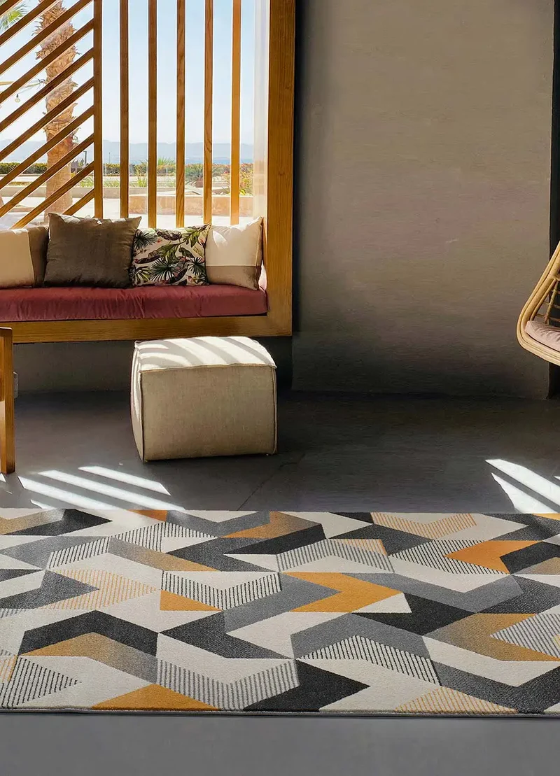 Alfombra geométrica Gladys 12184 Gris