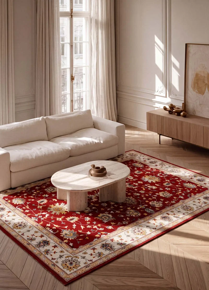 Alfombra vintage Classic 12505 Rojo