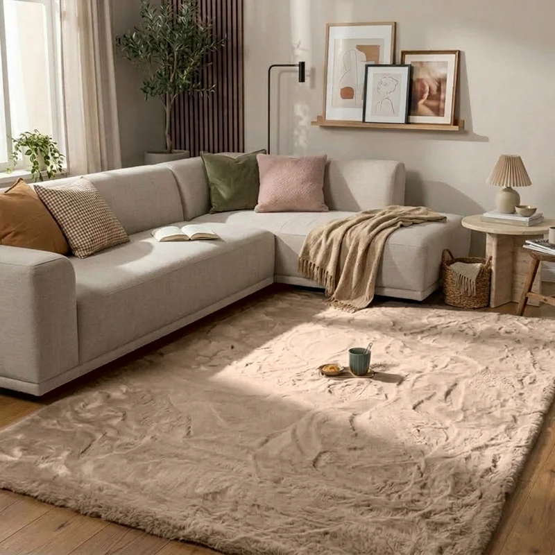 Hochflor Teppich - Comfy Supreme Beige