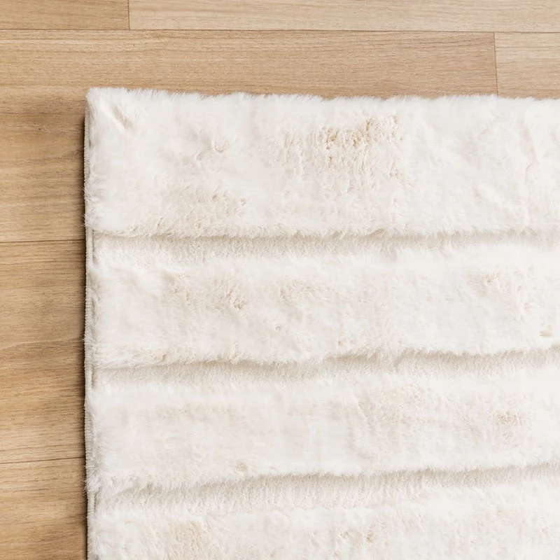 Hochflor Teppich - Carvy Curves Creme