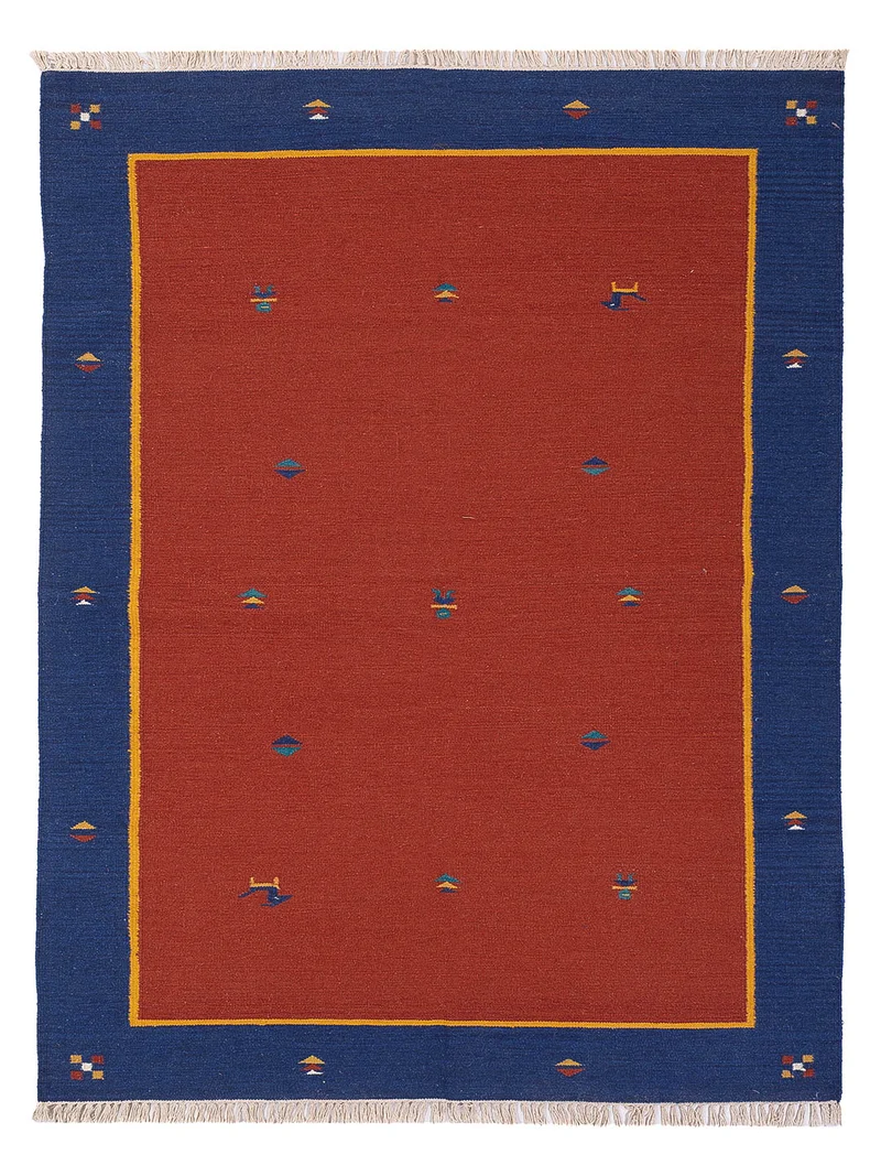 Kelim Modern Teppich 170x240cm - rost