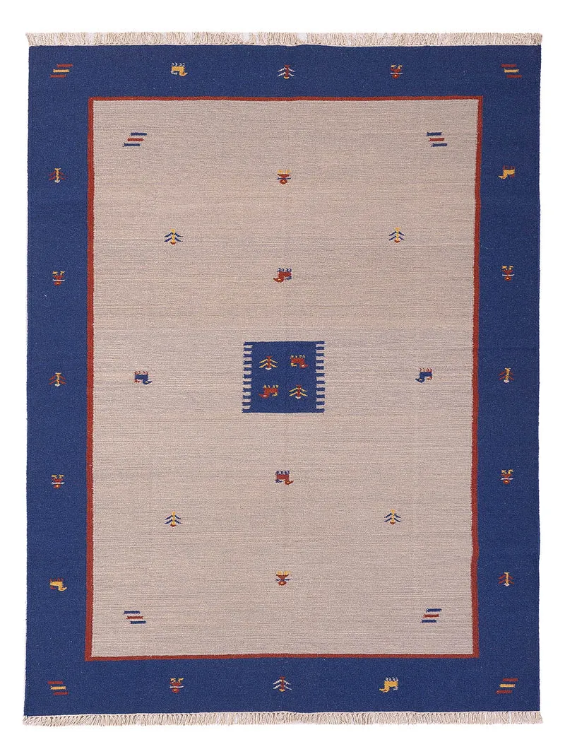 Kelim Modern Teppich 170x240cm - beige