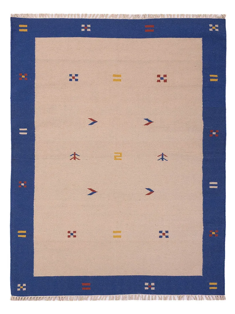 Kelim Modern Teppich 170x240cm - beige