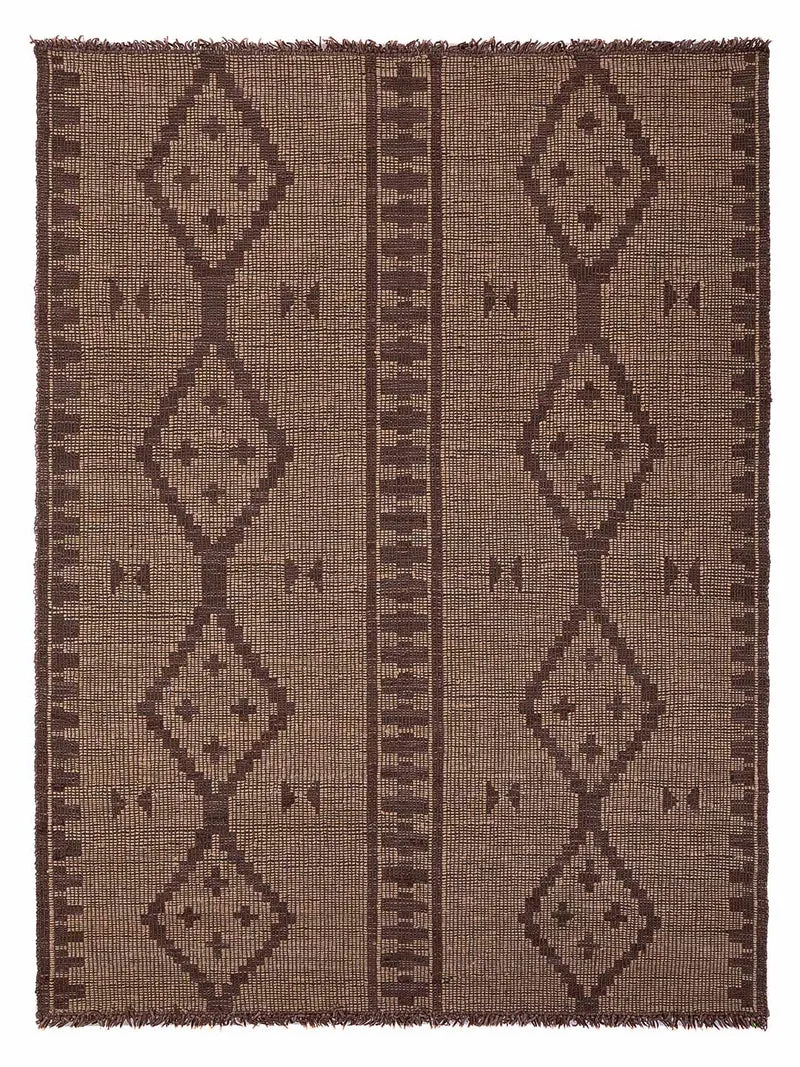 Moderner Teppich 190x280cm - Designerteppich - hellbraun