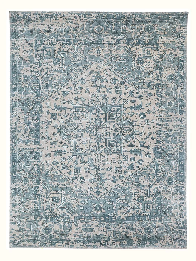 Viskose Teppich 230x300cm - türkis