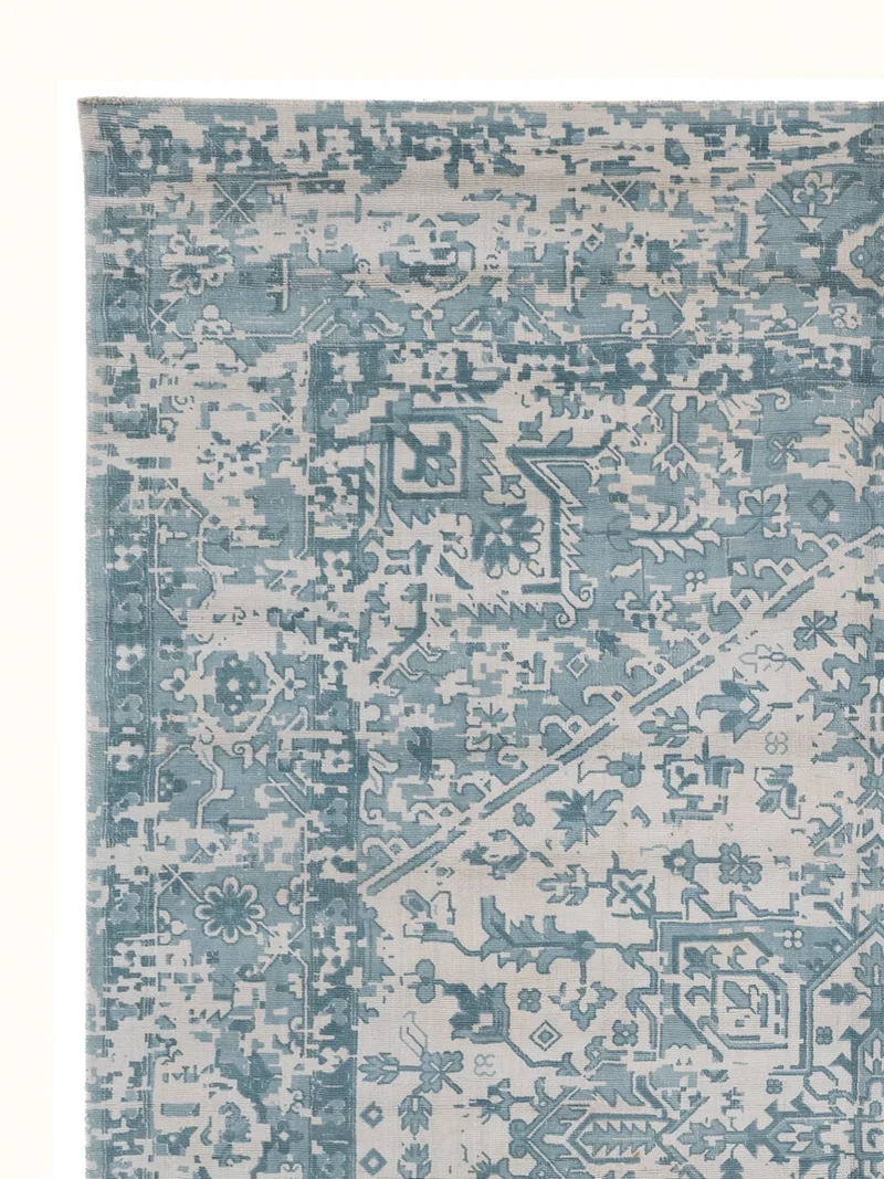 Viskose Teppich 230x300cm - türkis