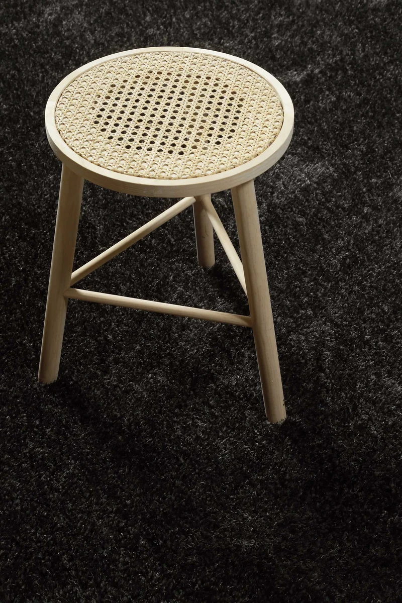 Teppich Anthrazit Hochflor "Flavio" Homie Living