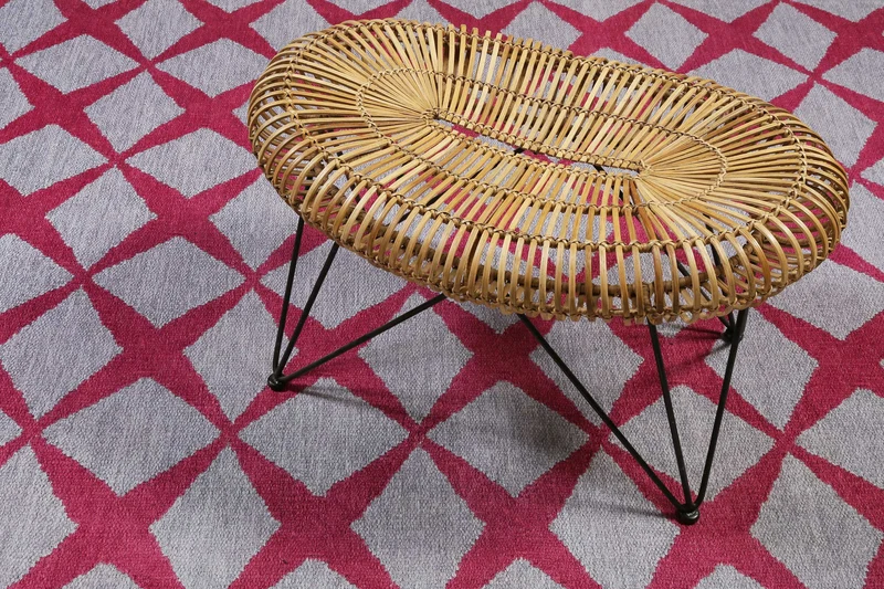 Esprit Teppich Grau Rot "Caledon"