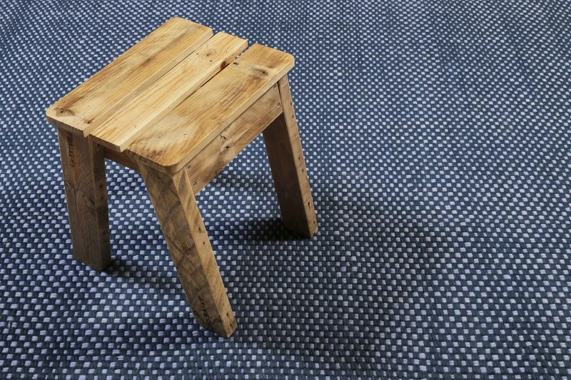 Esprit Handwebteppich Blau aus Wolle "Casa"