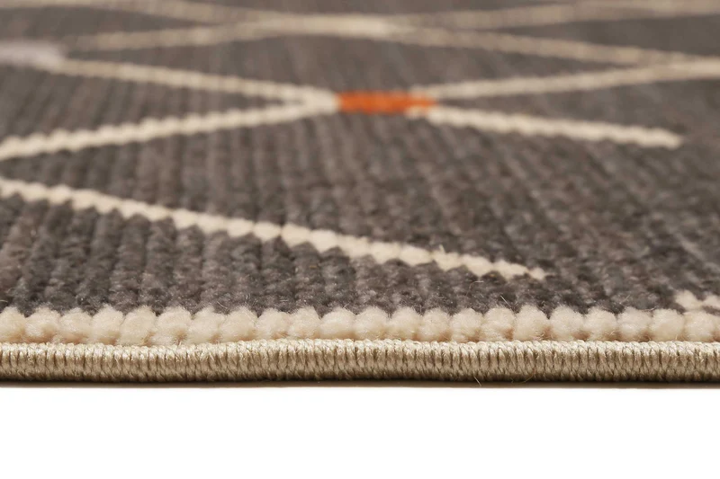 Teppich Dunkelgrau Kurzflor B-Ware "Marché Bonsecours" WECONhome