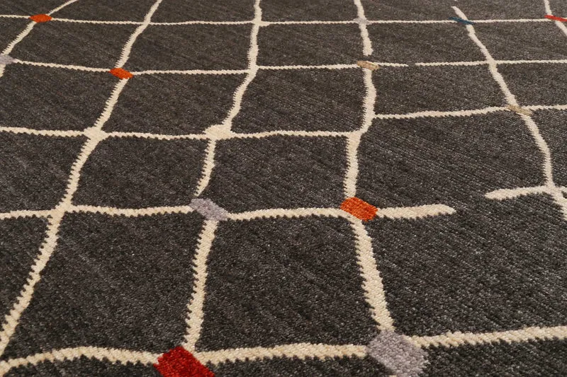 Teppich Dunkelgrau Kurzflor B-Ware "Marché Bonsecours" WECONhome