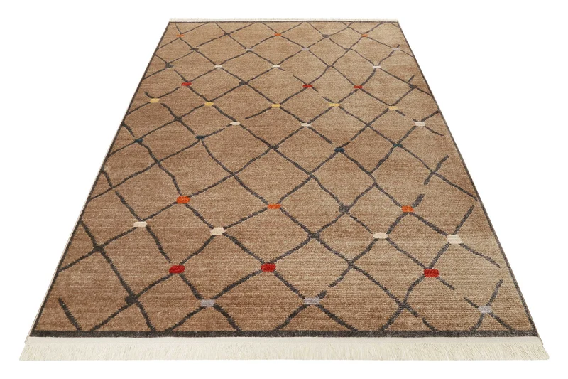 Teppich Braun Kurzflor B-Ware "Marché Bonsecours" WECONhome