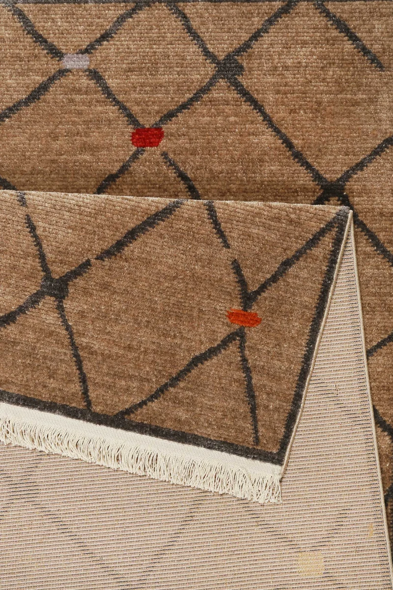 Teppich Braun Kurzflor B-Ware "Marché Bonsecours" WECONhome