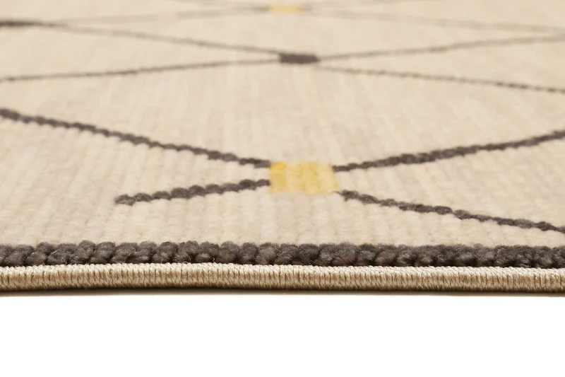 Teppich Beige Kurzflor B-Ware "Marché Bonsecours" WECONhome