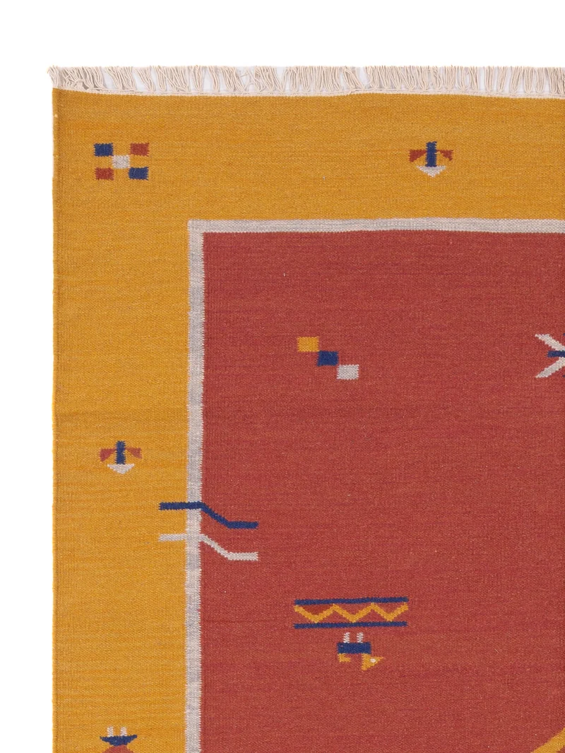 Kelim Modern Teppich 170x240cm - rost