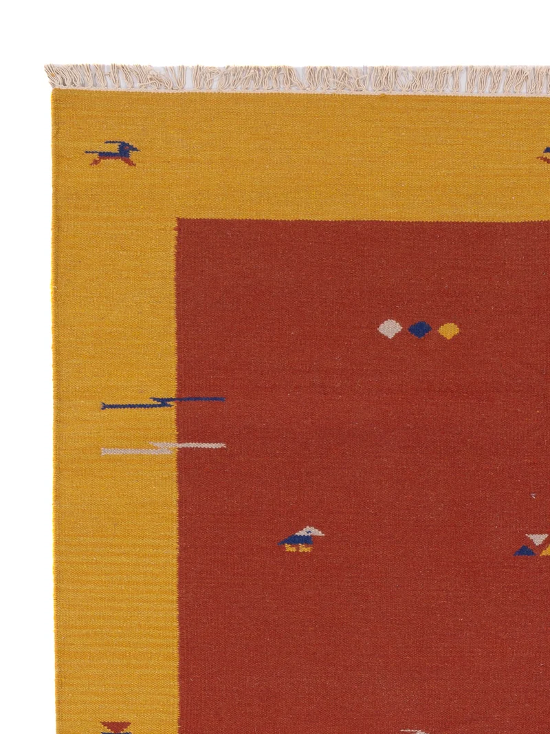 Kelim Modern Teppich 170x240cm - rost