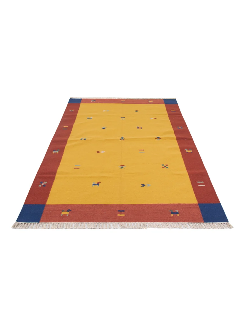 Kelim Modern Teppich 170x240cm - gold