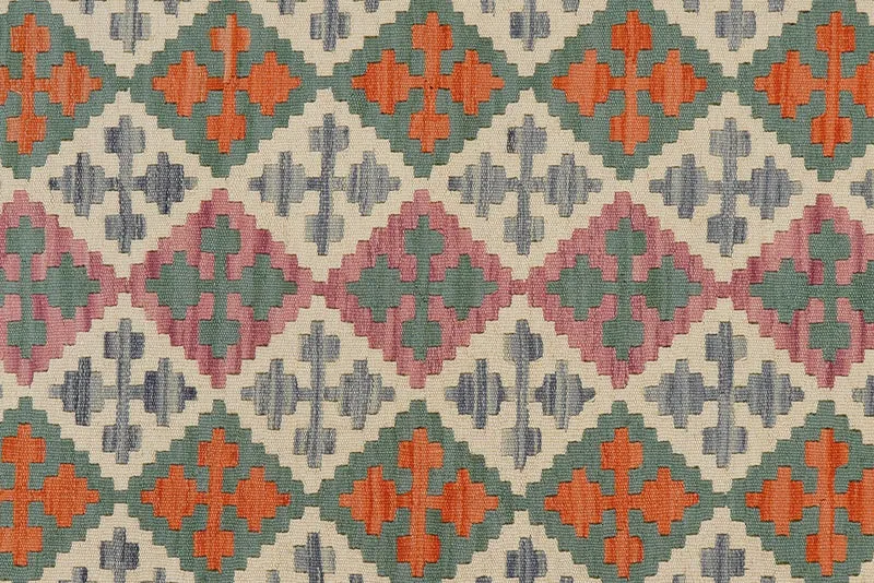 Kelim Gashgai · Handgewebt – Beige, 181x127 cm