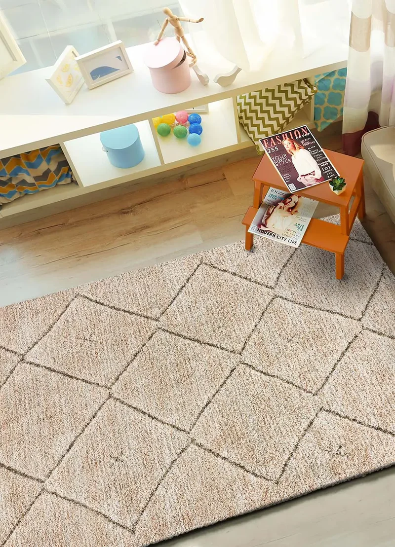 Alfombra shaggy Enya 8575 Beige