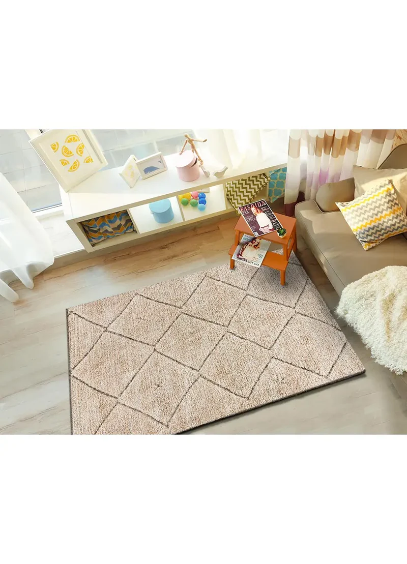 Alfombra shaggy Enya 8575 Beige