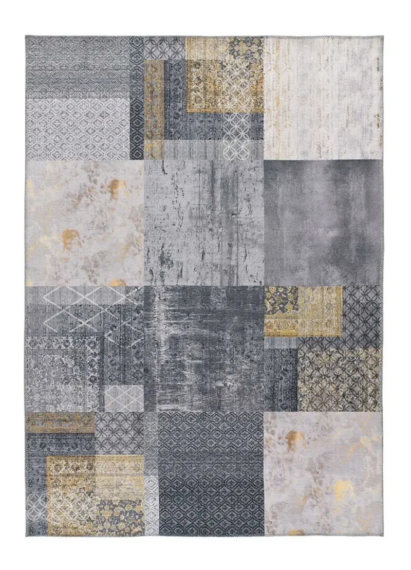 Alfombra lavable vintage Neila 1300 Gris