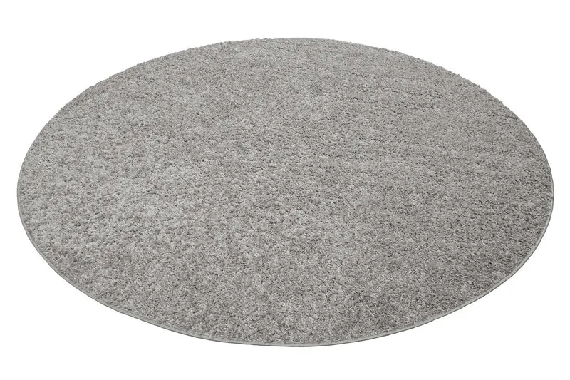 Esprit Teppich Rund Hellgrau Hochflor "#Whisper Shag"