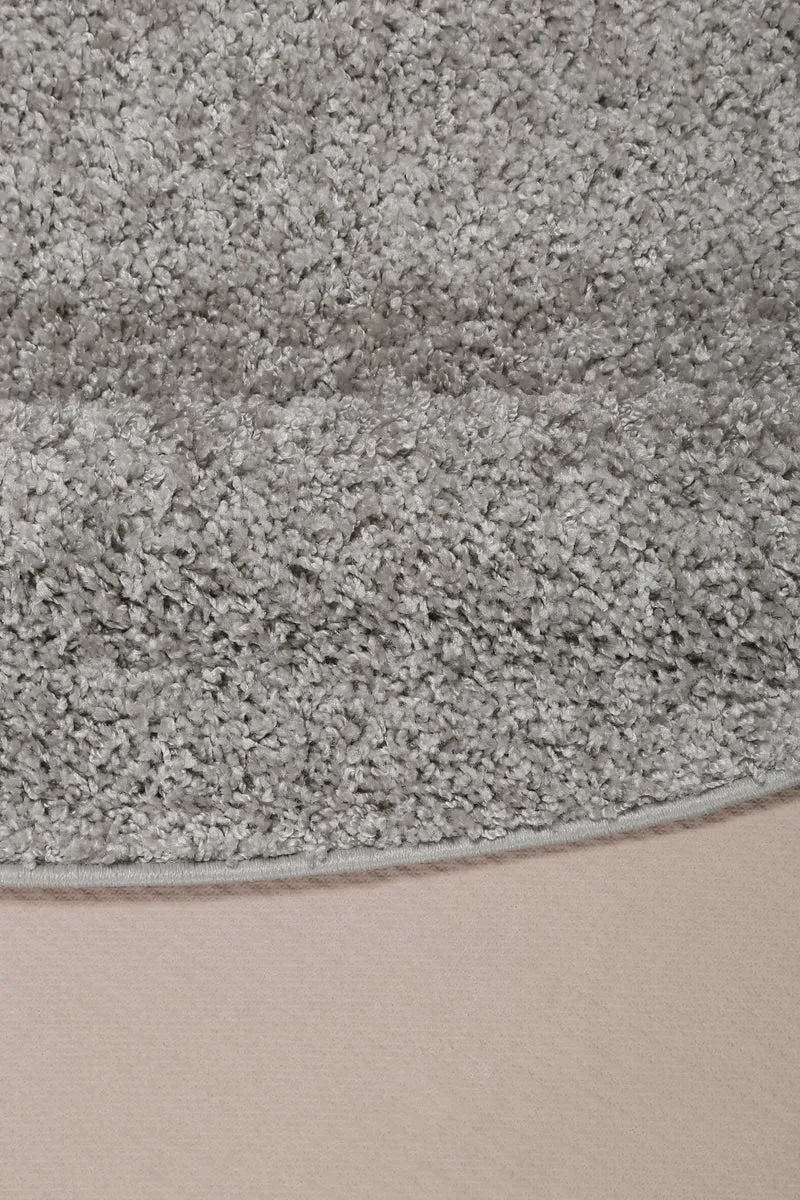 Esprit Teppich Rund Hellgrau Hochflor "#Whisper Shag"