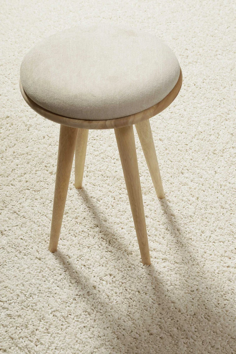 Teppich Creme Weiß Hochflor "Gino" Homie Living