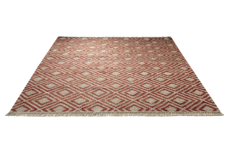 Esprit Kelim Teppich Beige Rot "Simple"