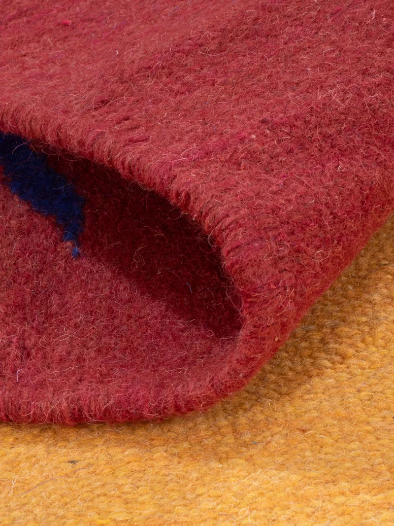 Kelim Modern Teppich 170x240cm - senfgelb