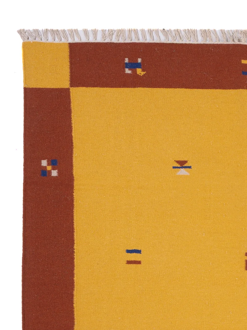 Kelim Modern Teppich 170x240cm - gold