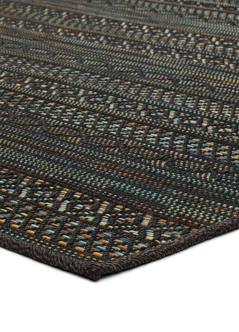 Alfombra a medida de exterior Rainbow 8217 Negro
