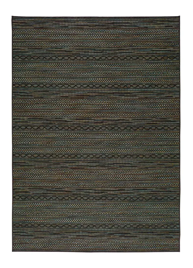 Alfombra a medida de exterior Rainbow 8217 Negro