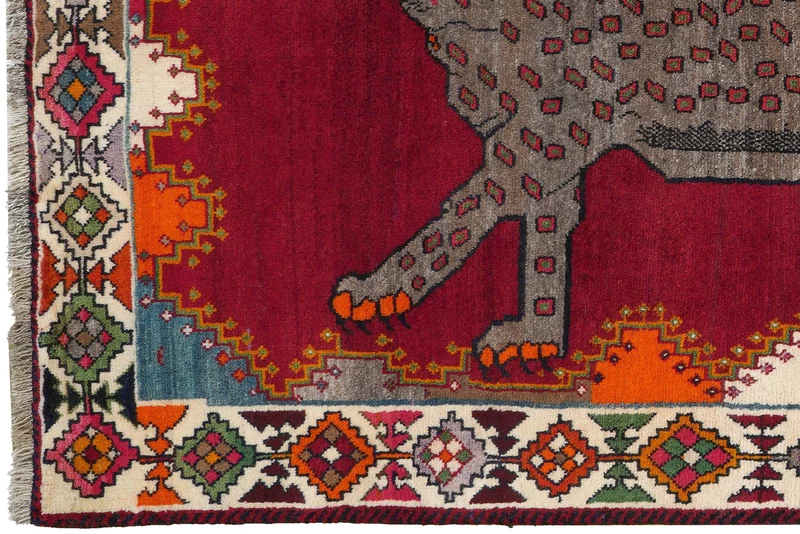Gashgai · Handgeknüpft – Rot, 214x125 cm