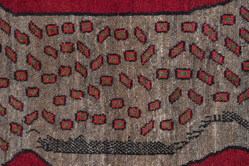 Gashgai · Handgeknüpft – Rot, 214x125 cm