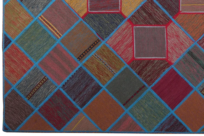 Kelim Tekkeh · Handgewebt – Bunt, 241x169 cm