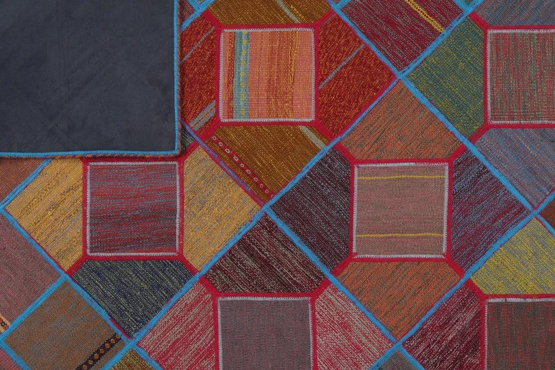 Kelim Tekkeh · Handgewebt – Bunt, 241x169 cm