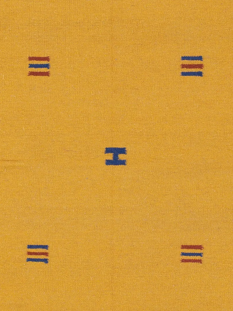 Kelim Modern Teppich 170x240cm - senfgelb