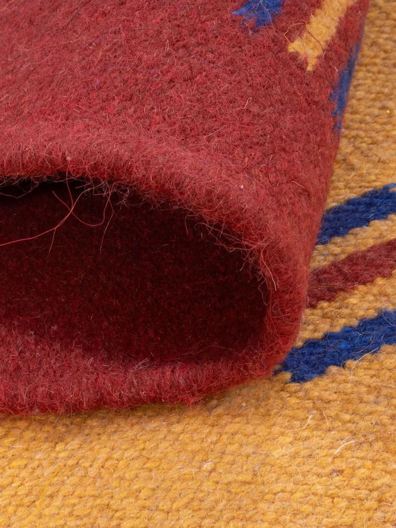 Kelim Modern Teppich 170x240cm - senfgelb