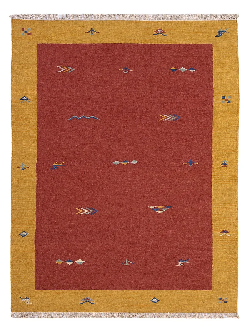 Kelim Modern Teppich 170x240cm - rot