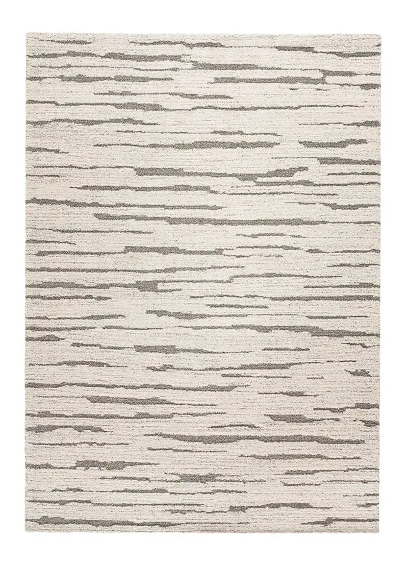 Alfombra geométrica Snowy 59661 Gris