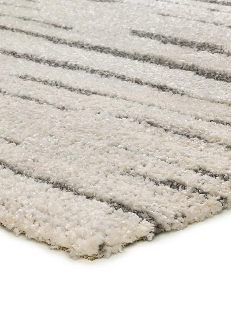 Alfombra geométrica Snowy 59661 Gris