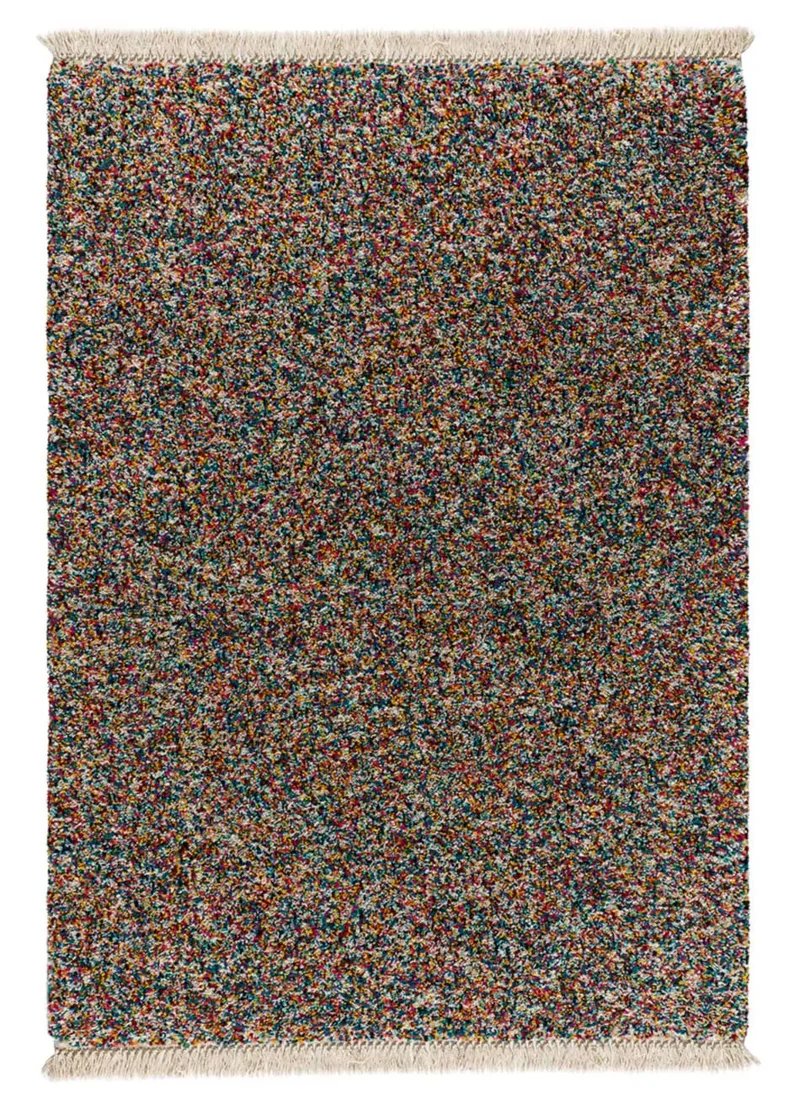 Alfombra shaggy con flecos Yebel 003 Multi