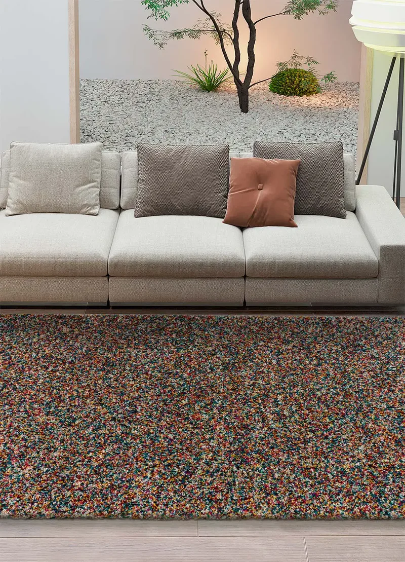 Alfombra shaggy con flecos Yebel 003 Multi