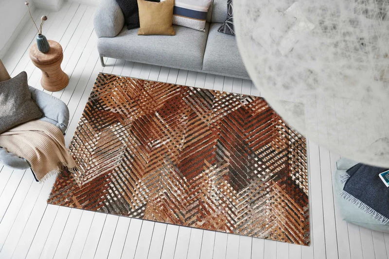 Esprit Teppich Terracotta Braun Kurzflor "Vario"