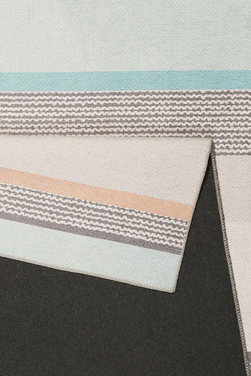 Esprit Teppich Beige Pfirsich Türkis "Ben"