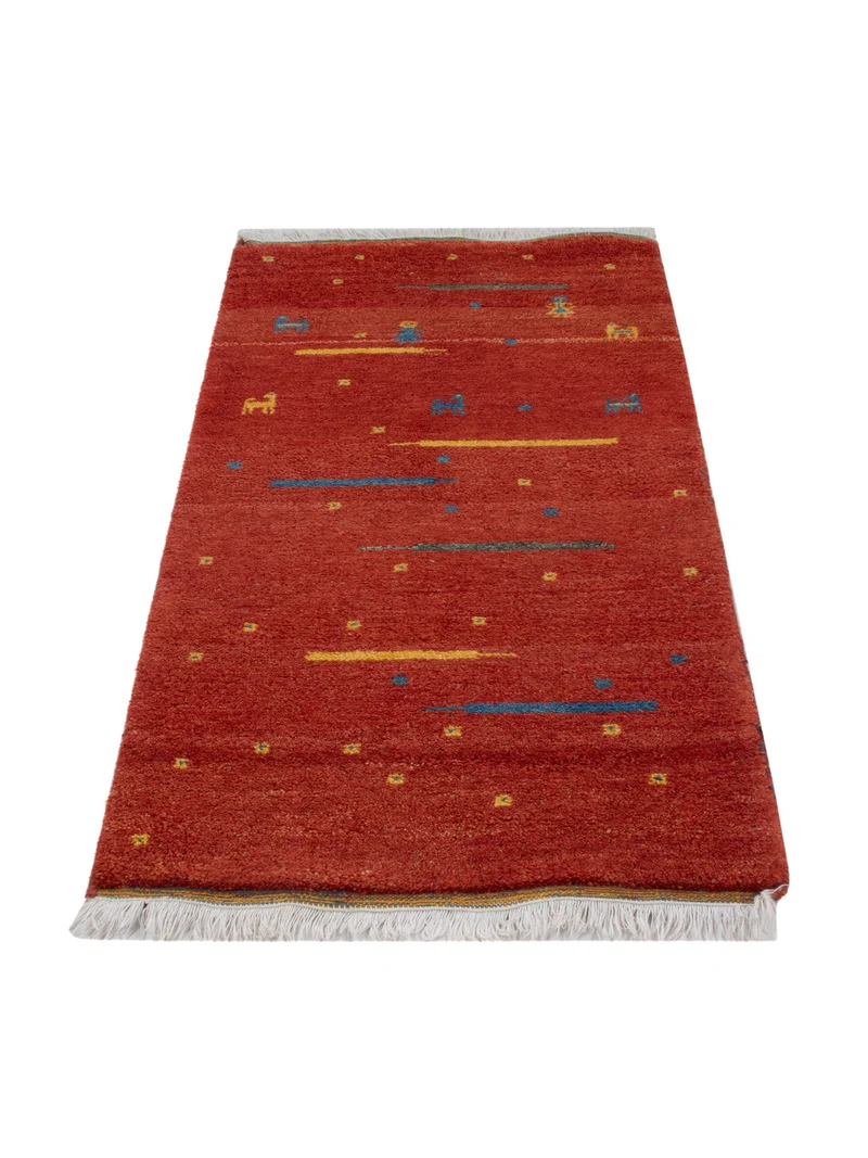 Gabbeh Teppich - Indus - 70 x 140 cm - rost