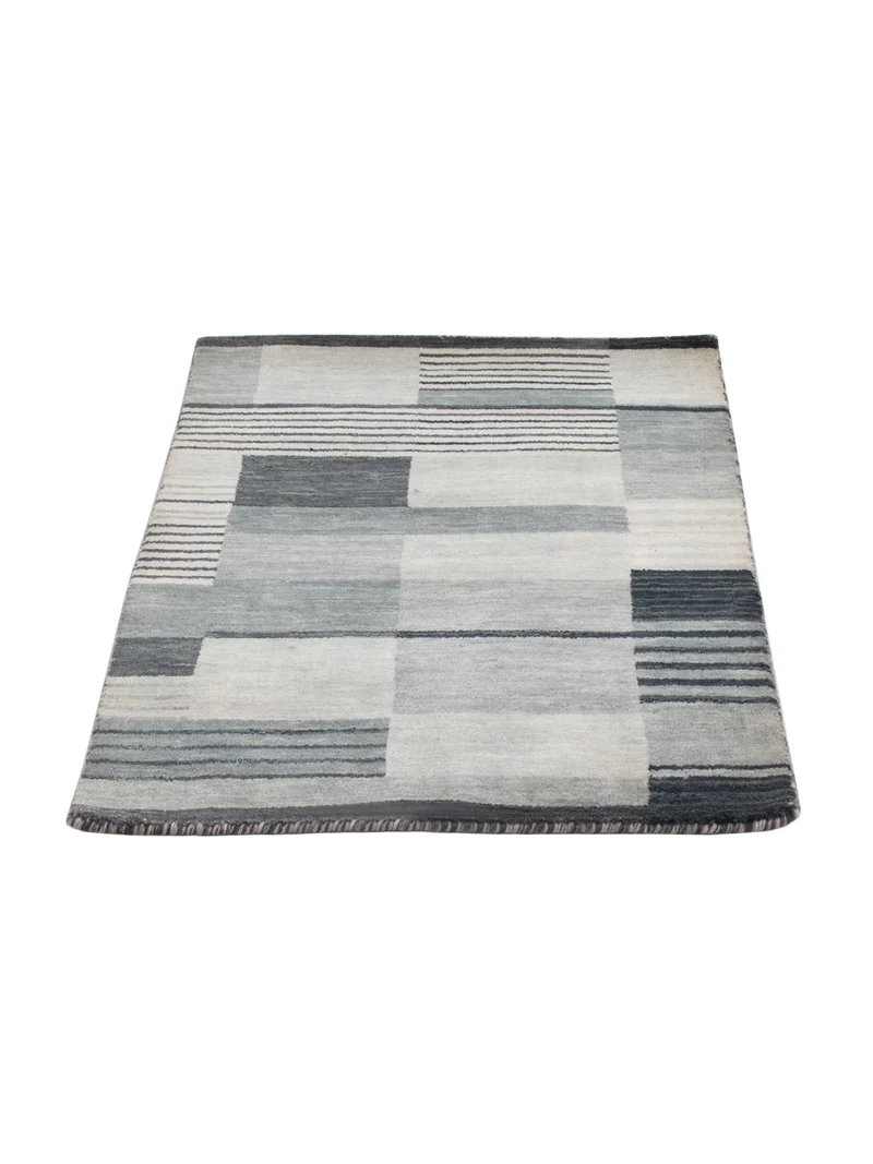 Loribaft Loom Teppich 60x90cm - Wollteppich - mehrfarbig